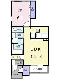 群馬県高崎市中居町4【アパート】の間取り