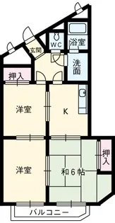 ヒロタマンション【5階】の間取り