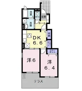 ハッピーロード【1階】の間取り