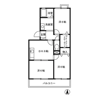 フォレストヒルズC【1階】の間取り