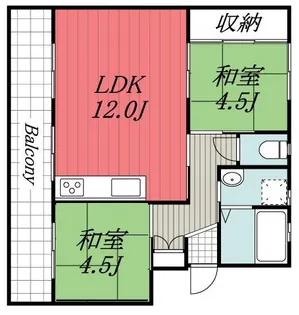 千葉県香取市佐原ロ【マンション】の間取り