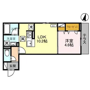 TORISIAS宿郷【1階】の間取り