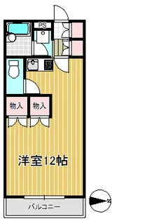 メゾンブランシュ1号館【4階】の間取り