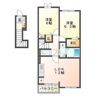 デーア・パラッツオ【2階】の間取り