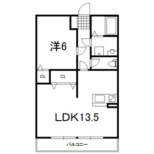 ドミールOZ【1階】の間取り