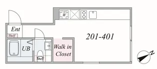the trias higashinagasaki【2階】の間取り