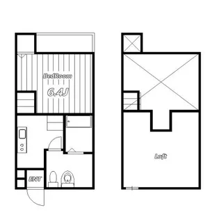 アンビエンテ千葉WEST館【2階】の間取り