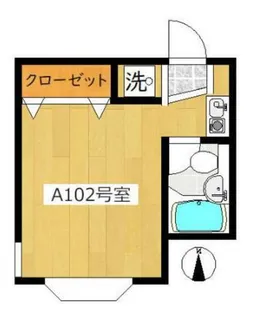 1Rの間取り画像