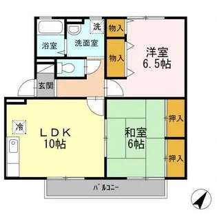 セジュールナガイ【1階】の間取り