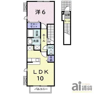 東京都府中市小柳町2【アパート】の間取り