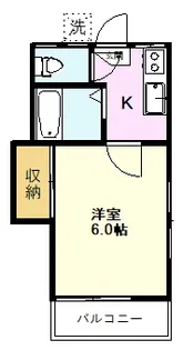 旭ヶ丘コーポ【1階】の間取り