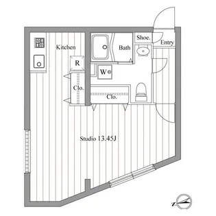 ZESTY東新宿【4階】の間取り