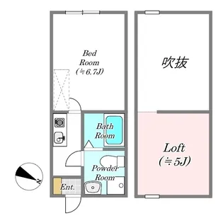 マ・ピエス生田8【2階】の間取り