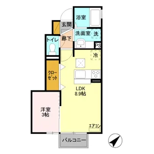 D-roomケンブリッジ【1階】の間取り