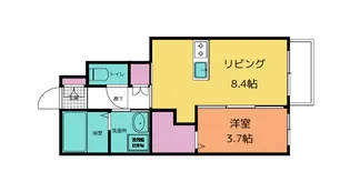 オーキッド【1階】の間取り