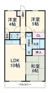 グリーンシティー五番館【3階】の間取り