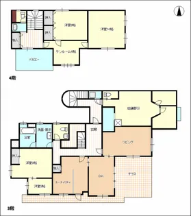 岐阜県岐阜市早田東町7【一戸建】の間取り