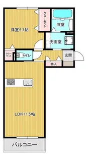 パークヴィラ杉水III【1階】の間取り
