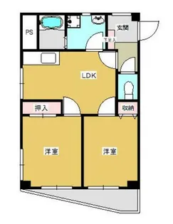 東光レジデンス保土ヶ谷【2階】の間取り