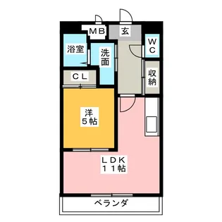 プリミエール里の前【2階】の間取り