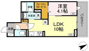 D-residence稲城【2階】の間取り