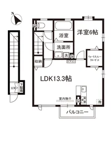アムールI【2階】の間取り