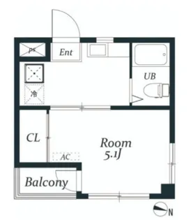 アミューズV【3階】の間取り