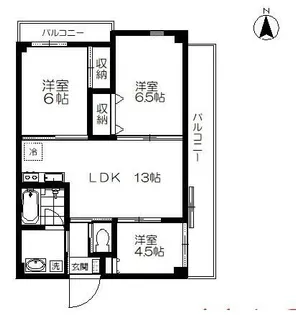 アークホーム大森【1階】の間取り