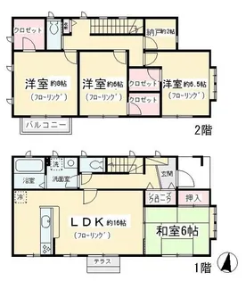 東京都町田市成瀬台4【一戸建】の間取り