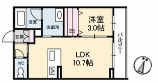 GRANTAGE下関VI【2階】の間取り