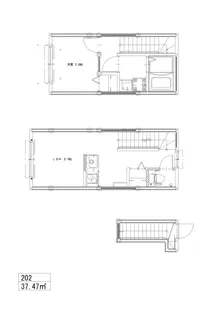 ソルナクレイシア都立大学【2階】の間取り