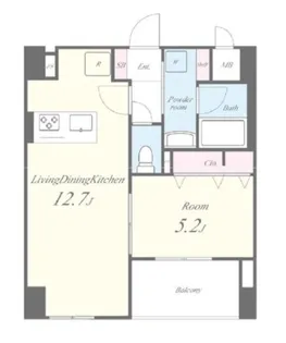 GRACE KR ASAKUSA【6階】の間取り