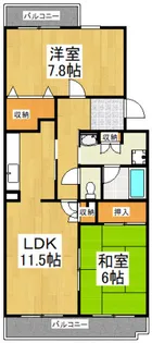 コーポレート中清戸2号棟【3階】の間取り