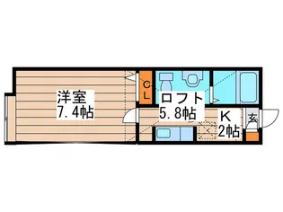 メゾン・ド・ソレイユII【2階】の間取り