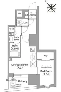 コンフォリア・リヴ東池袋【9階】の間取り