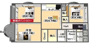 サンファミリーI【2階】の間取り