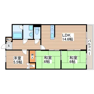 センチュリーヤマトII【3階】の間取り