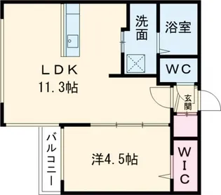 プランドール【4階】の間取り