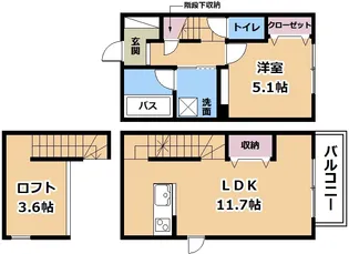 滋賀県草津市野路4【アパート】の間取り