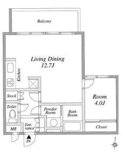 東京都新宿区大京町【マンション】の間取り