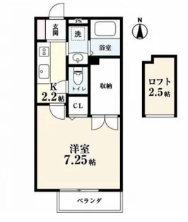 Sun Life Cosmo【2階】の間取り
