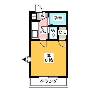 ハイツ鈴木【1階】の間取り