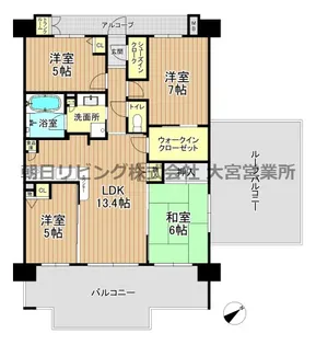 コットンアイランドアルテ【9階】の間取り