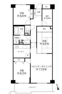 Ts garden府中【5階】の間取り
