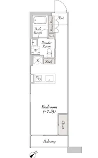 東京都世田谷区世田谷1【マンション】の間取り