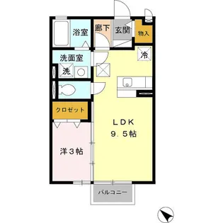 ヴァン・ボナールA棟【1階】の間取り