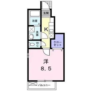 エテルノ デーア【1階】の間取り