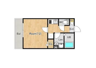 ジーメゾン八千代台北リベルテ【2階】の間取り