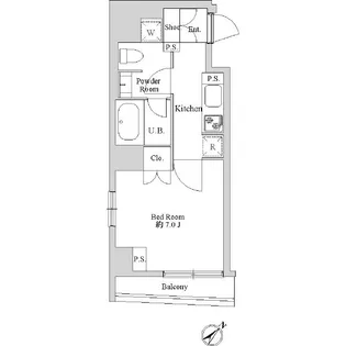 エルスタンザ日本橋久松町【2階】の間取り
