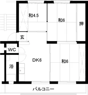 松崎14000棟【1階】の間取り